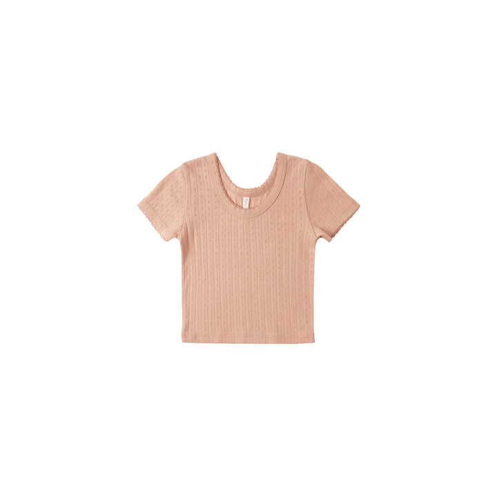 Pointelle Tee || Melon