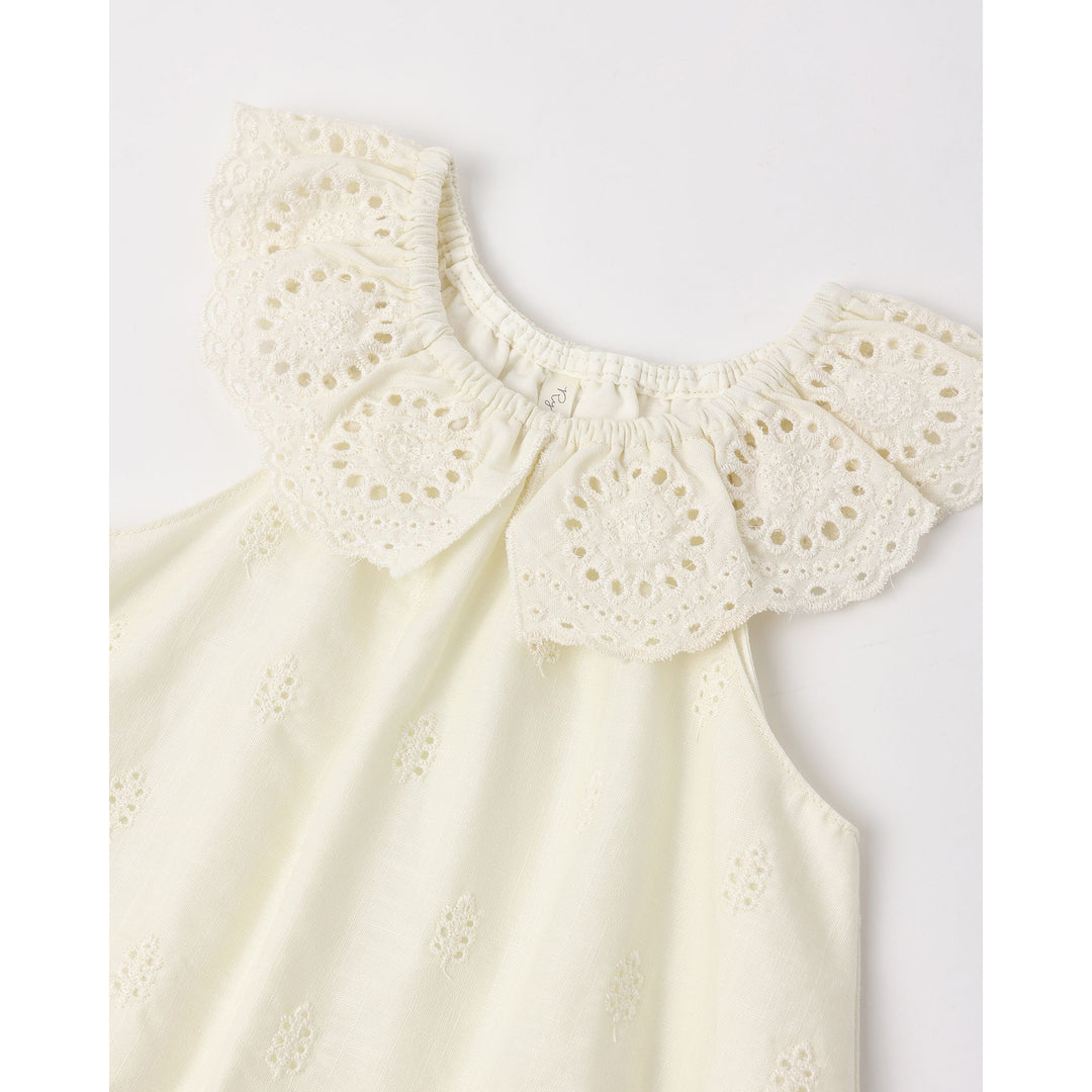 Myla Romper || Ivory