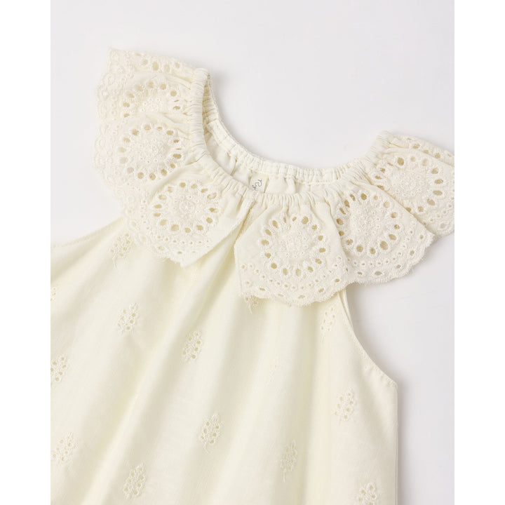 Myla Romper || Ivory