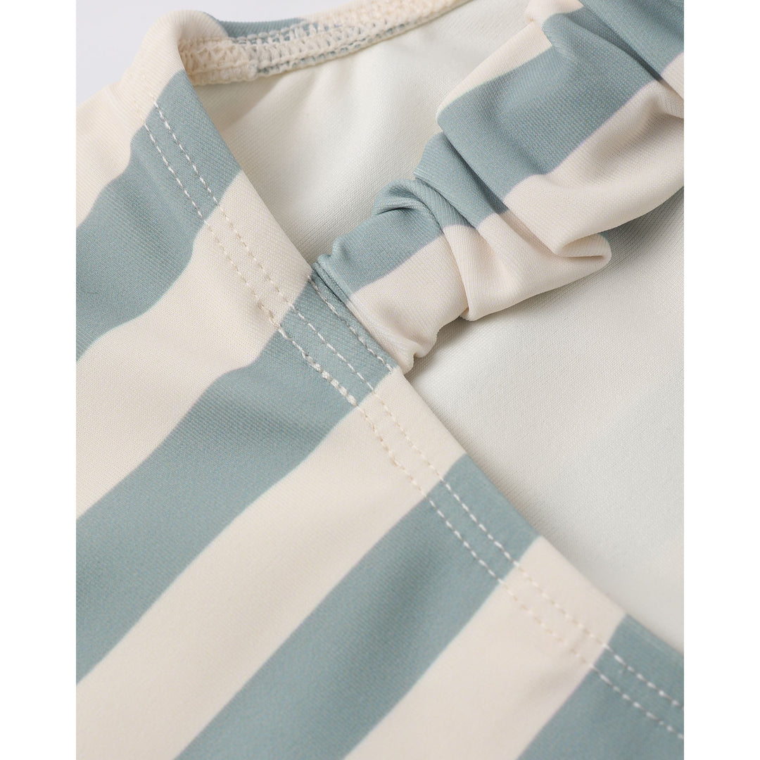 Scrunch One-Piece Green Stripe