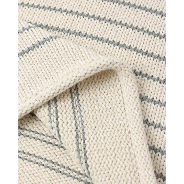 Jacques Sweater || Sea Green Stripe