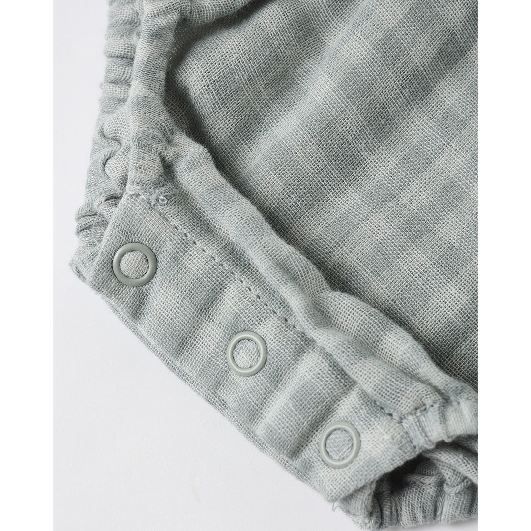 Maya Romper || Green Gingham