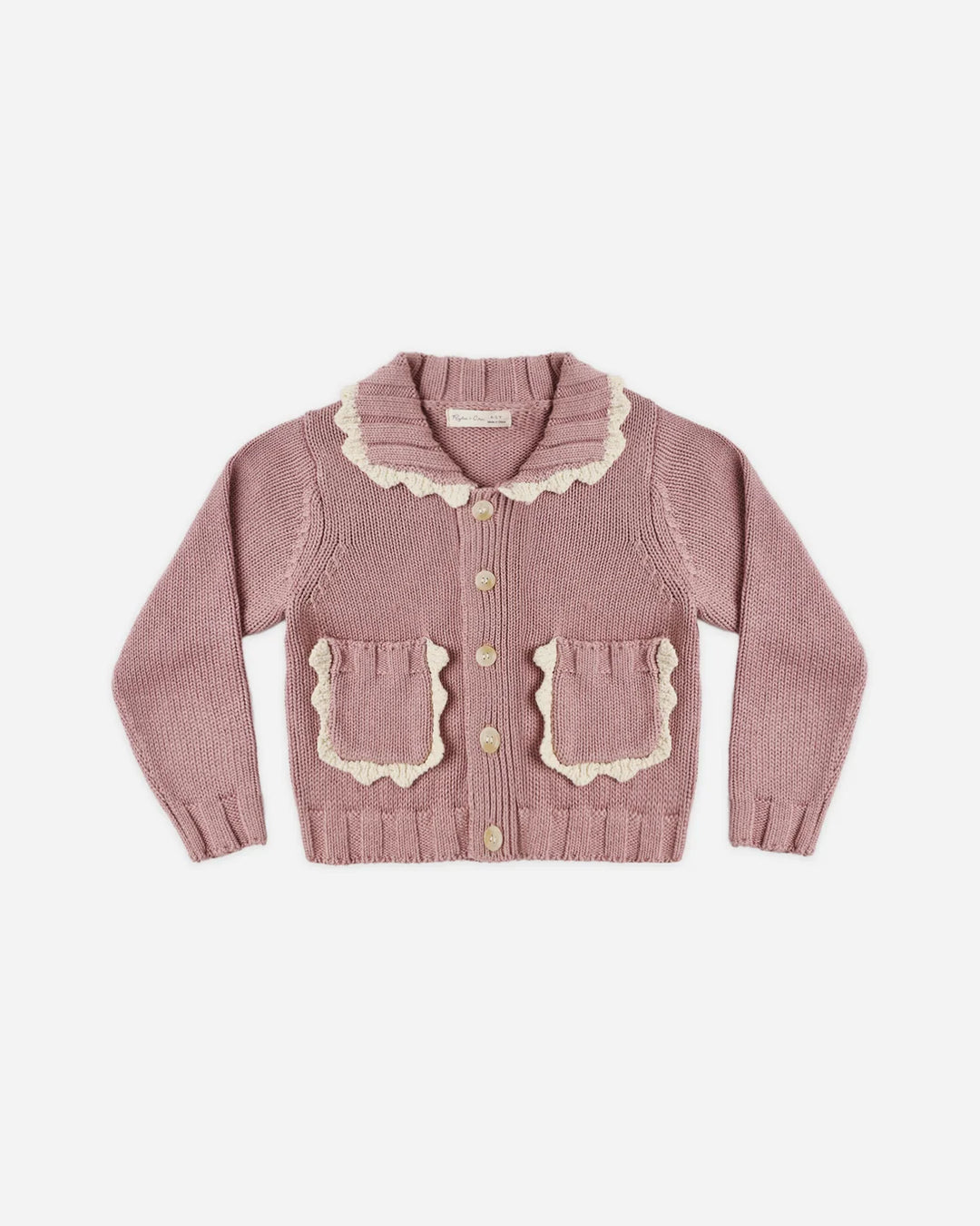 Collared Cardigan Rosewood