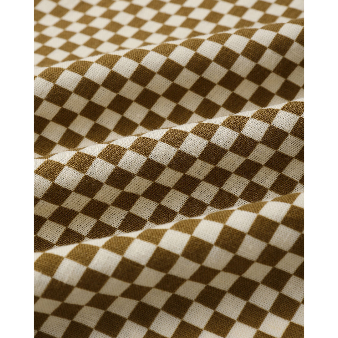 Sabrina Mini Dress || Ocre Check