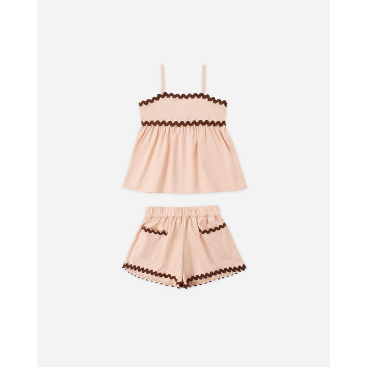 RYLEE + CRU Ric Rac Set || Chocolate + Blush