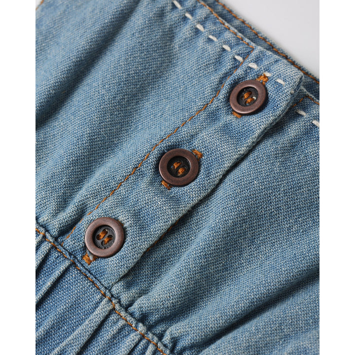 RYLEE + CRU Denim Romper || Washed Blue
