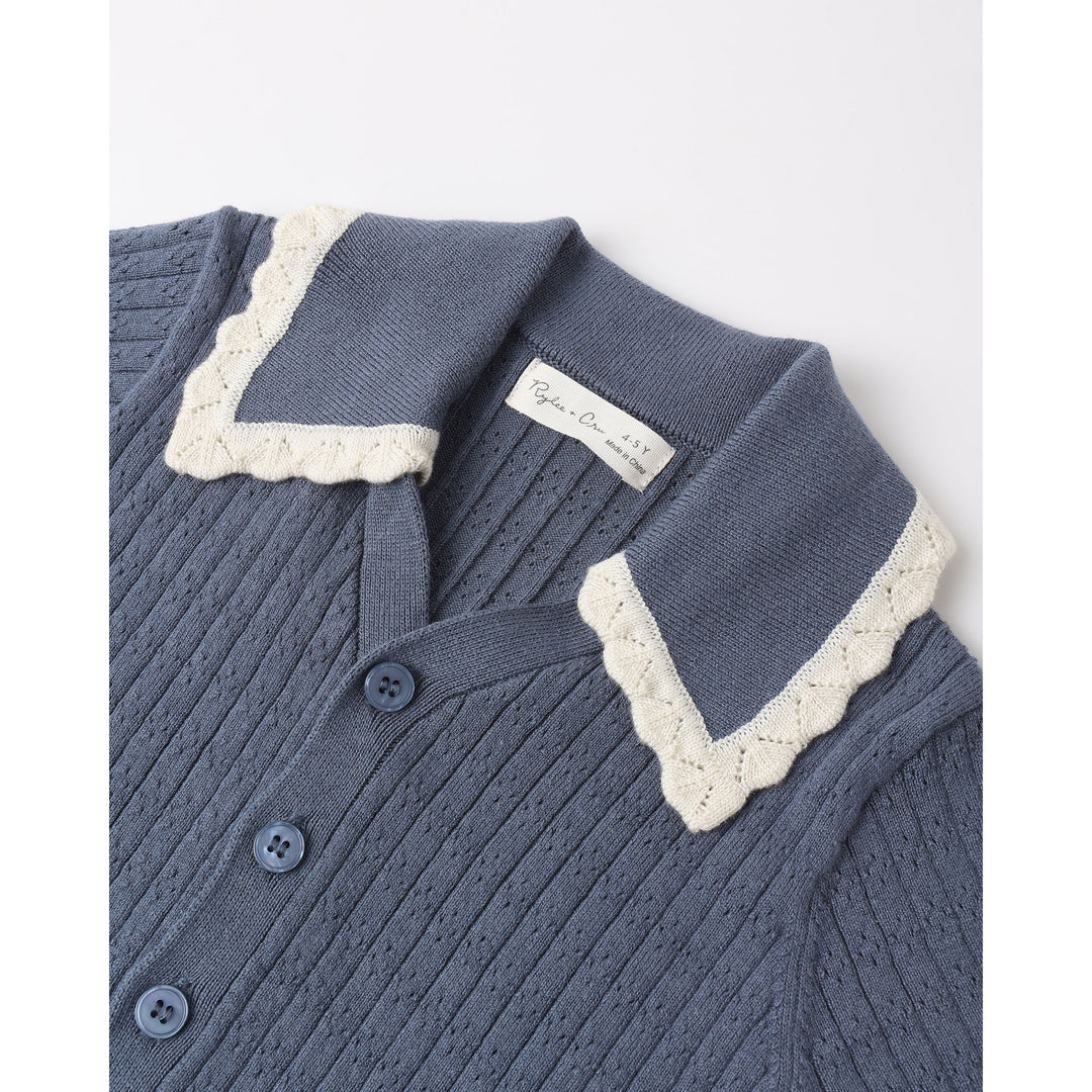 Sloane Knit Top || Marine