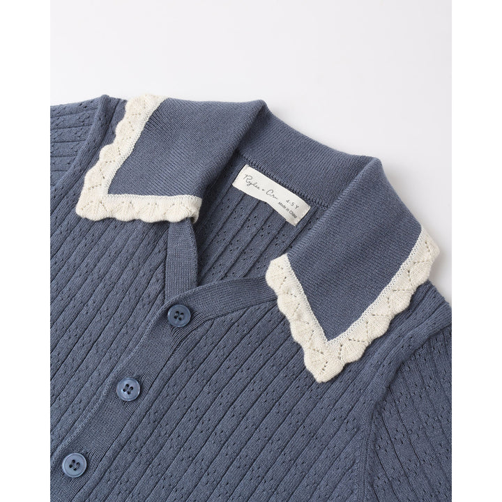 Sloane Knit Top || Marine