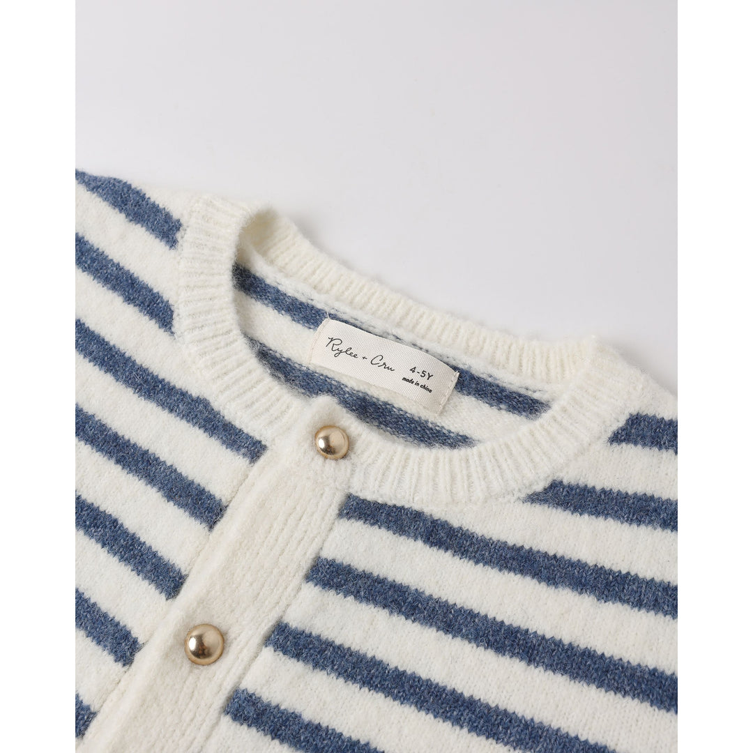 RYLEE + CRU Classic Cardigan || Maritime Stripe