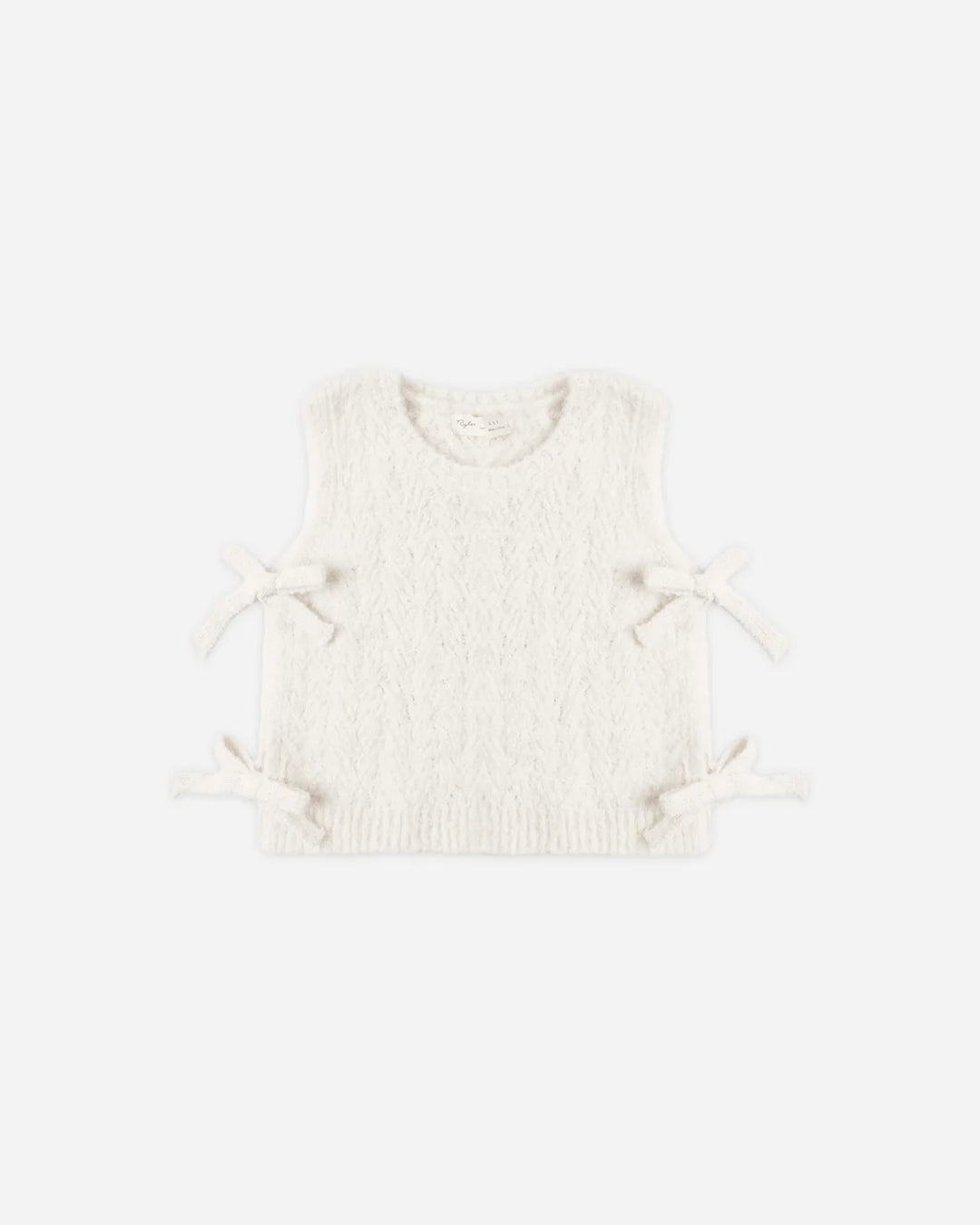 Bow Sweater Vest Ivory