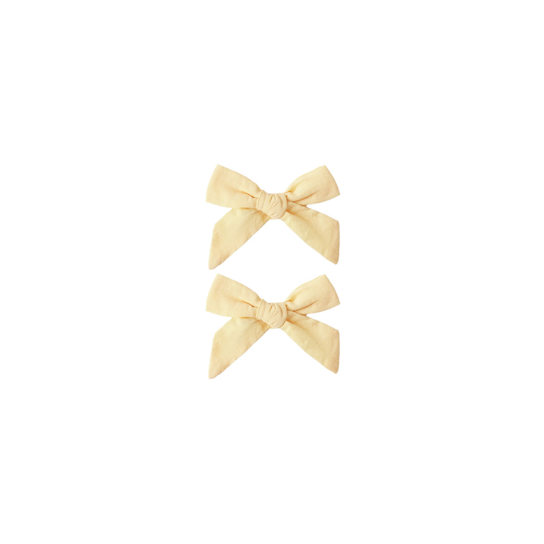 Bows, Set of 2 Lemon