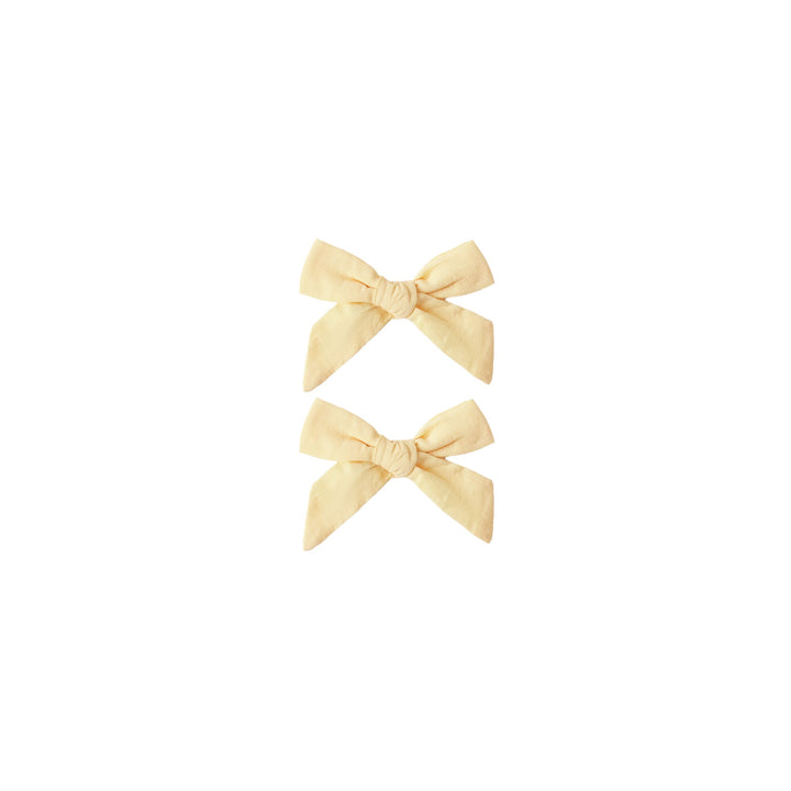 Bows, Set of 2 Lemon
