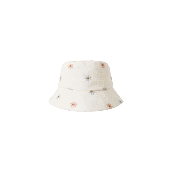 Bucket Hat || Embroidered Daisies
