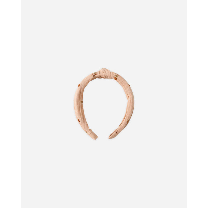 Knotted Headband || Cherry Embroidery