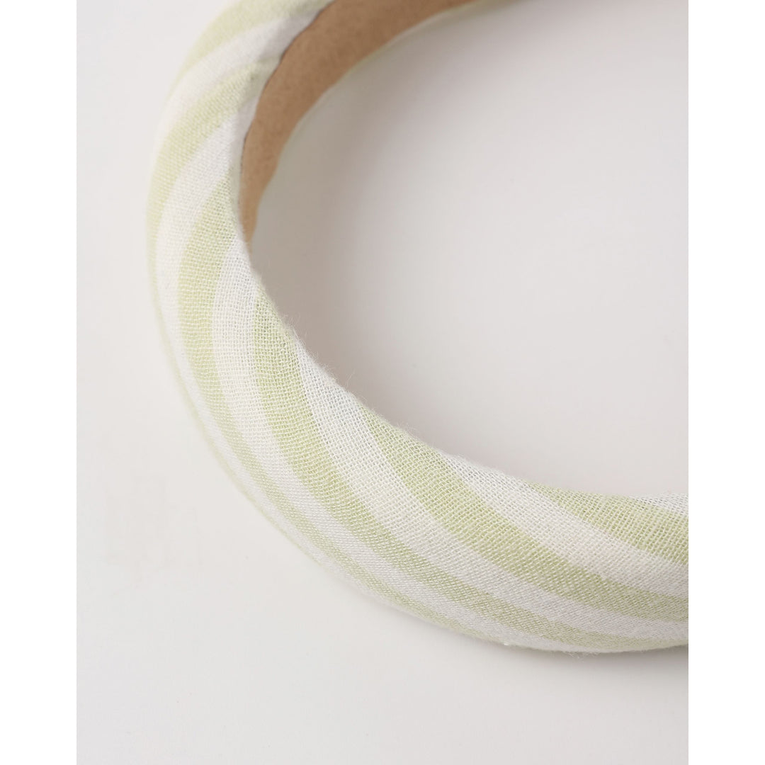 Padded Headband || Citron Stripe