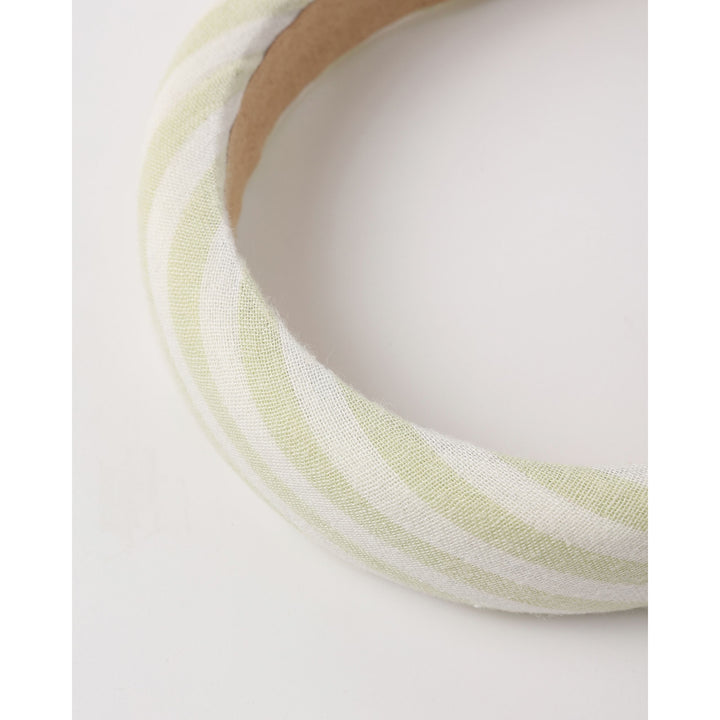 Padded Headband || Citron Stripe