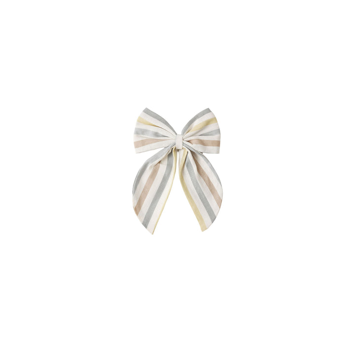 Oversized Bow in Valencia Stripe
