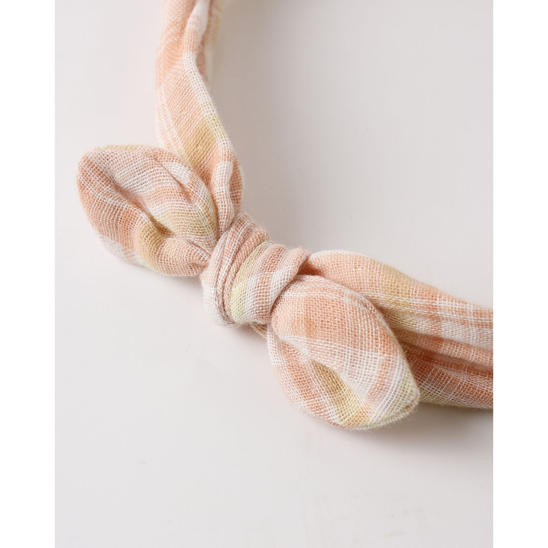 Baby Bow Headband || Summer Plaid