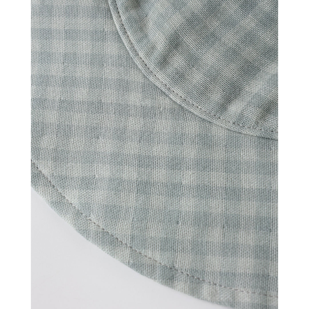 Floppy Sun Hat || Green Gingham
