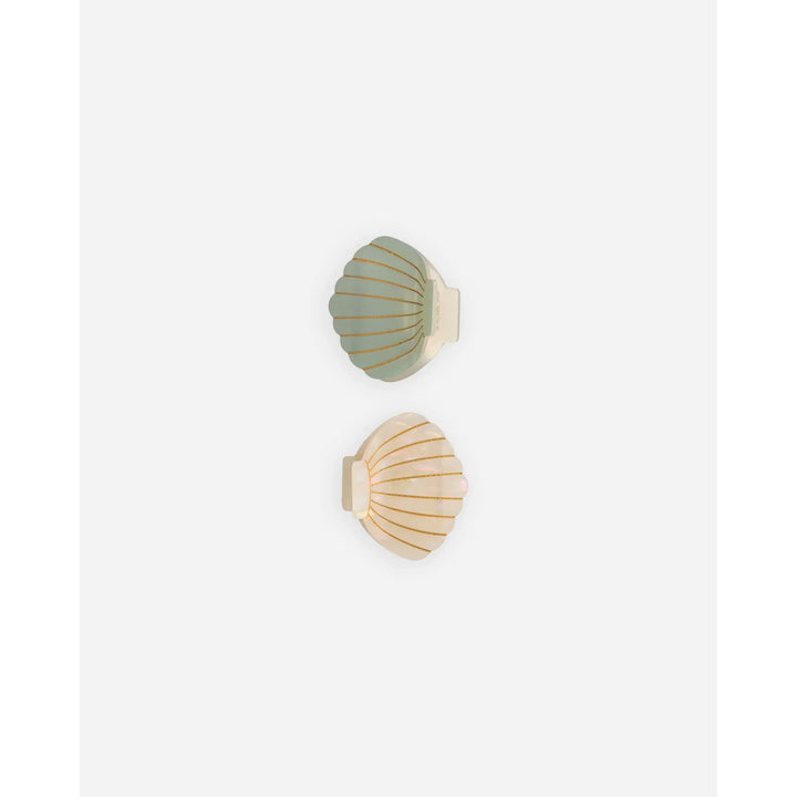 RYLEE + CRU Shell Clip Set || Seafoam, Natural