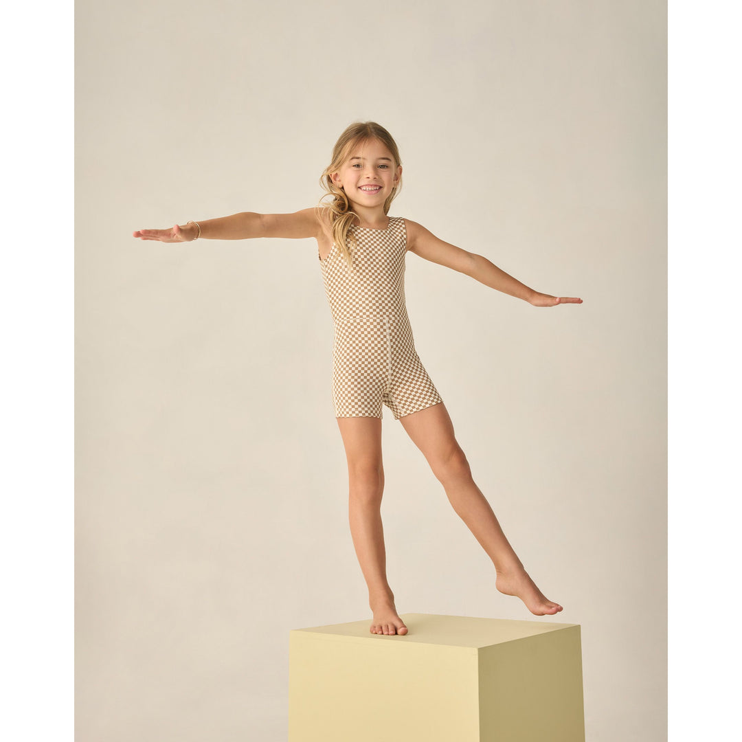 Malibu Bodysuit || Ocre Check