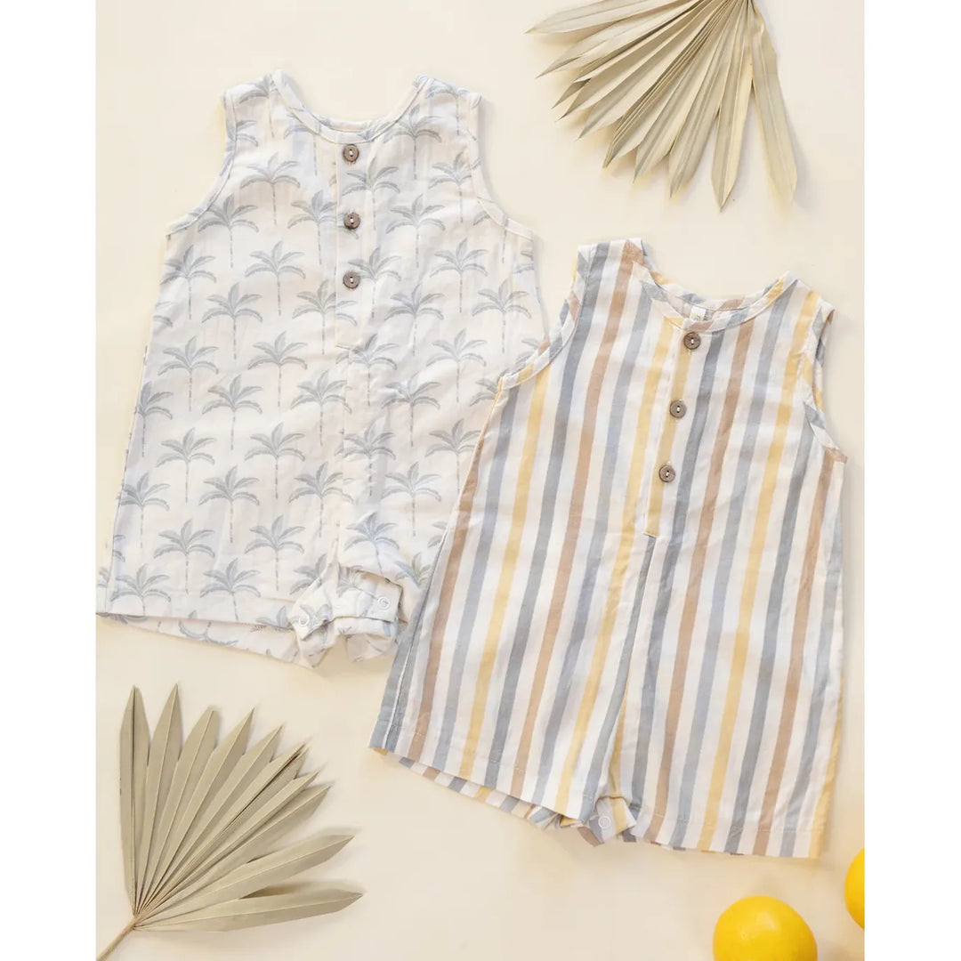 Mavrick Romper Valencia Stripe