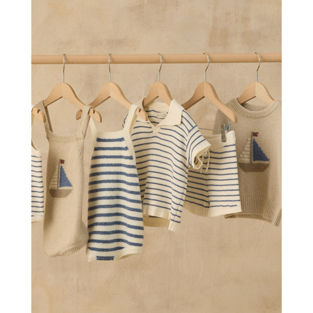 Fisher Romper || Maritime Stripe