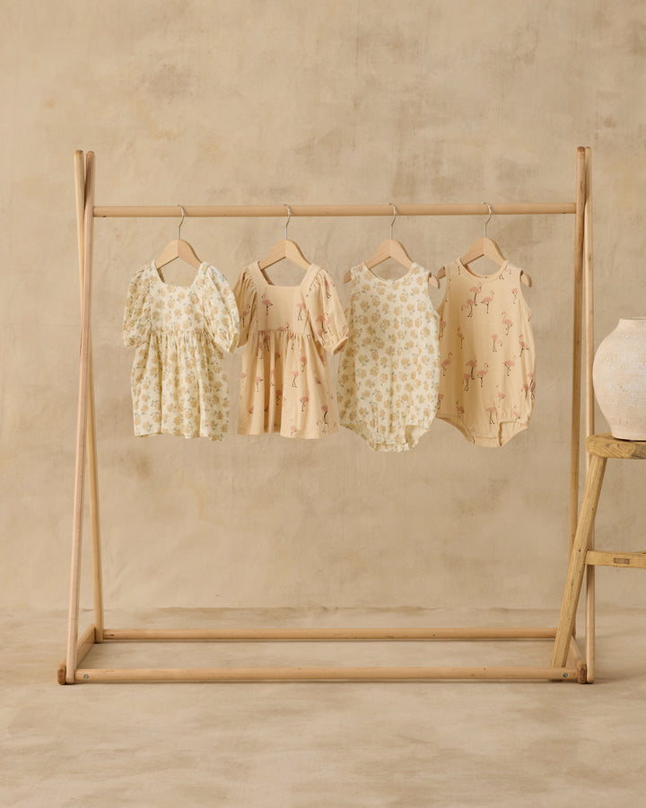 RYLEE + CRU Bubble Onesie || Yellow Ditsy