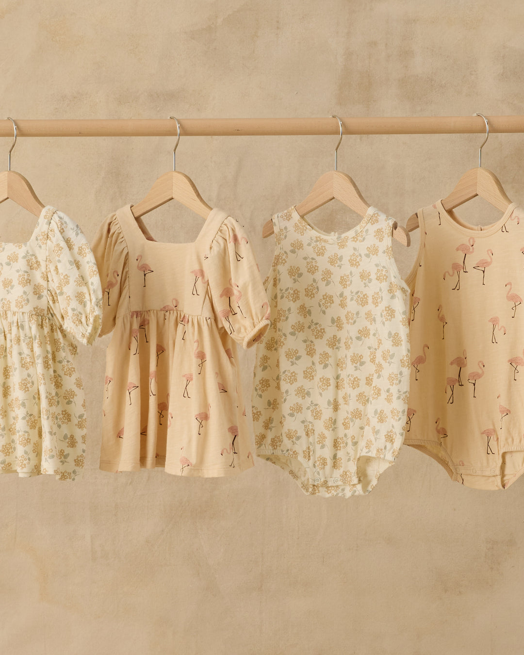 RYLEE + CRU Bubble Onesie || Yellow Ditsy