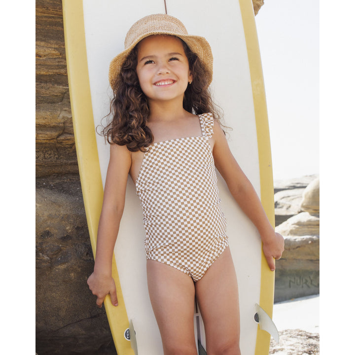 Positano One-Piece || Ocre Check