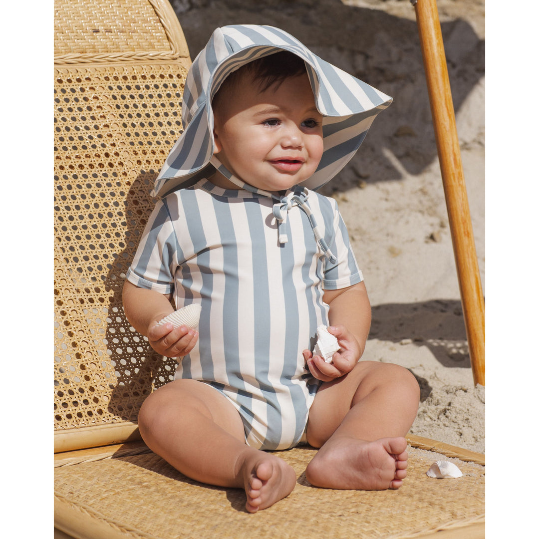 Floppy Swim Hat || Green Stripe
