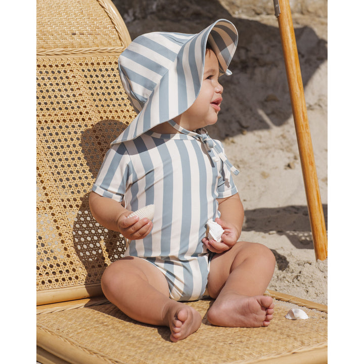 Floppy Swim Hat || Green Stripe
