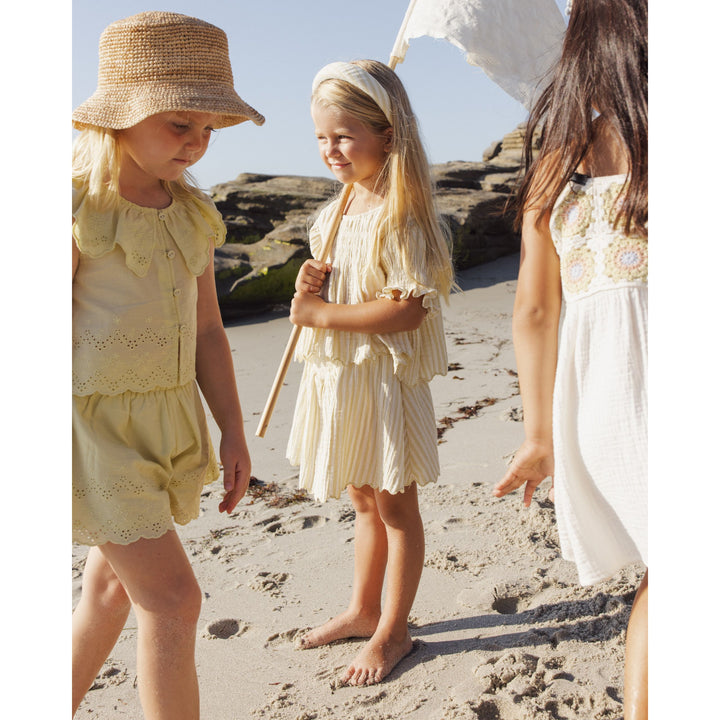 Padded Headband || Citron Stripe