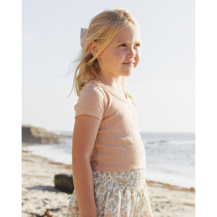 Pointelle Tee || Melon