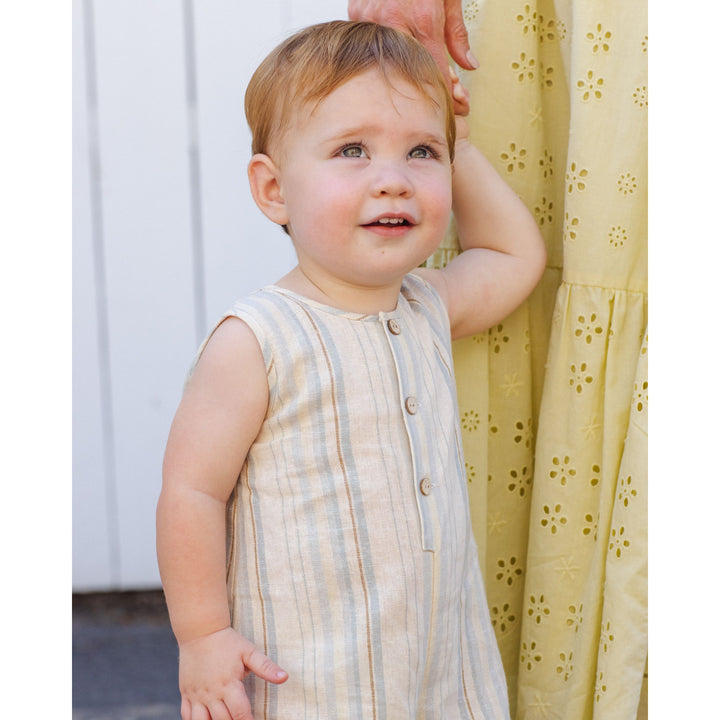 RYLEE + CRU Sea Stripe Mavrick Romper