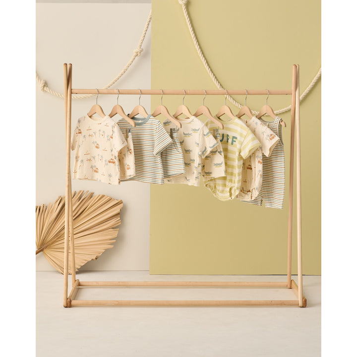 RYLEE + CRU Relaxed Bubble Romper || Surf