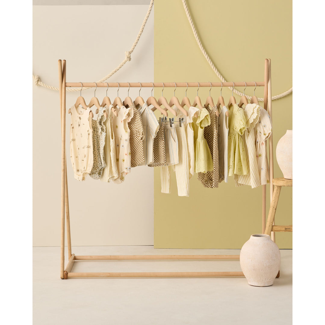 RYLEE + CRU Ocre Check Mavrick Romper