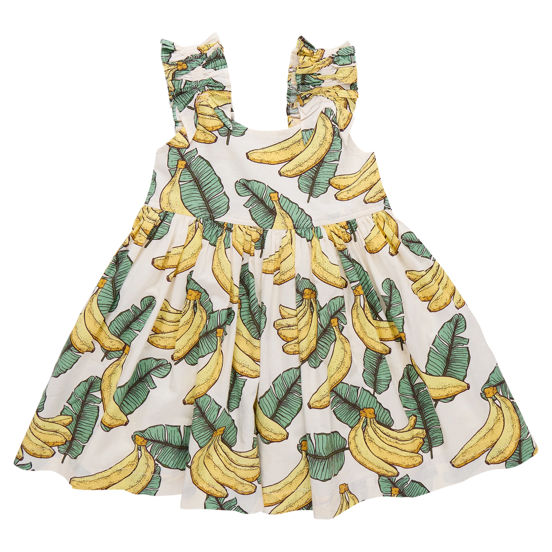 Via Dress Banana Leaves