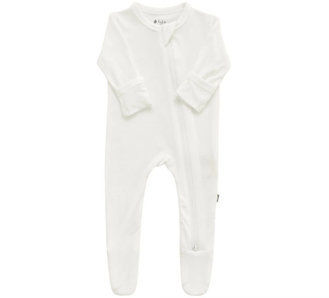 KYTE BABY Zippered Footie in Cloud