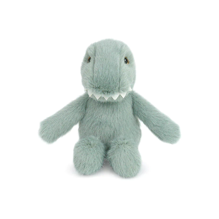 Tiny Dino Sage Plush Rattle