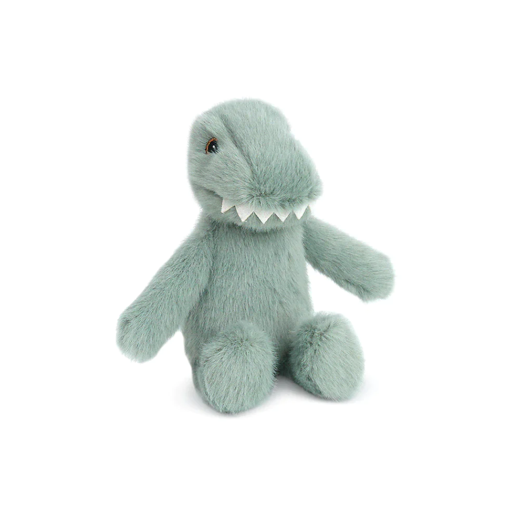 Tiny Dino Sage Plush Rattle