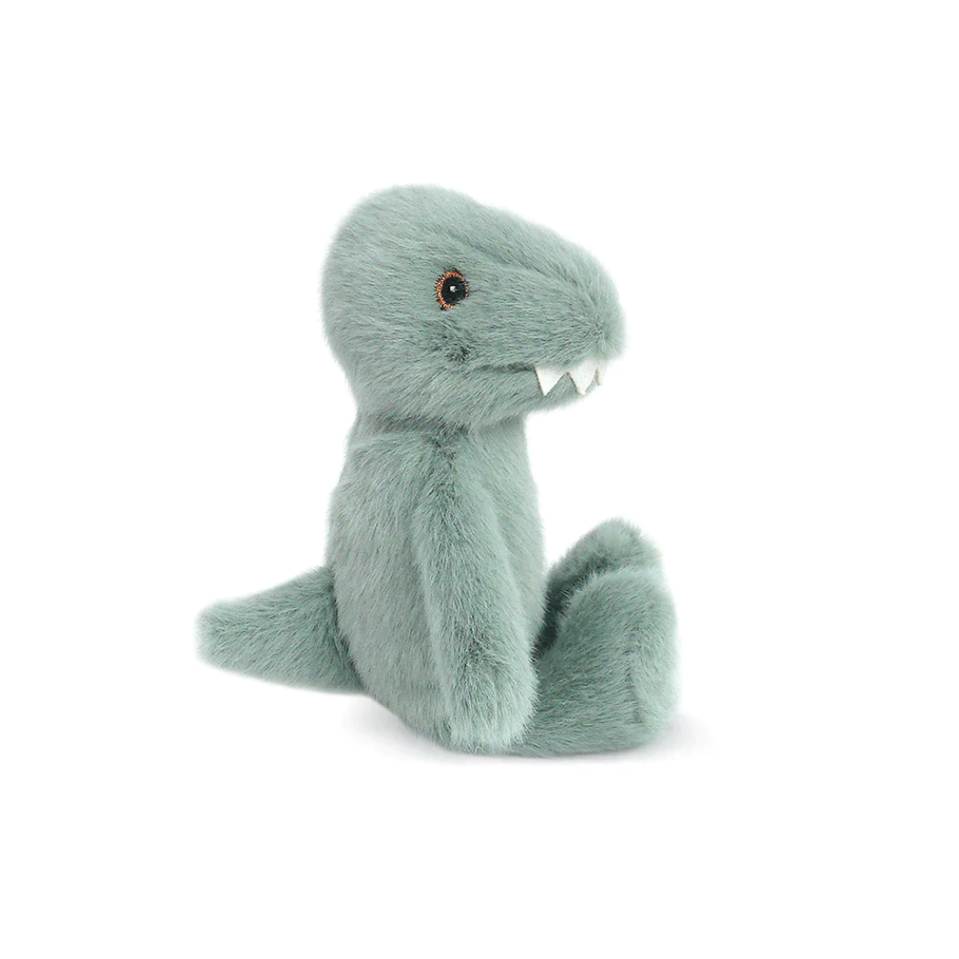 Tiny Dino Sage Plush Rattle