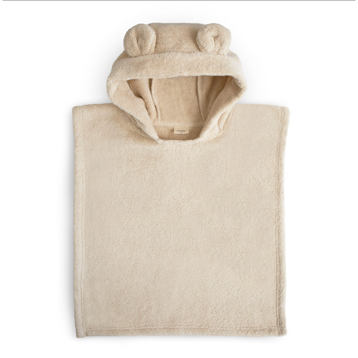 ORGANIC BEAR PONCHO TOWEL fog