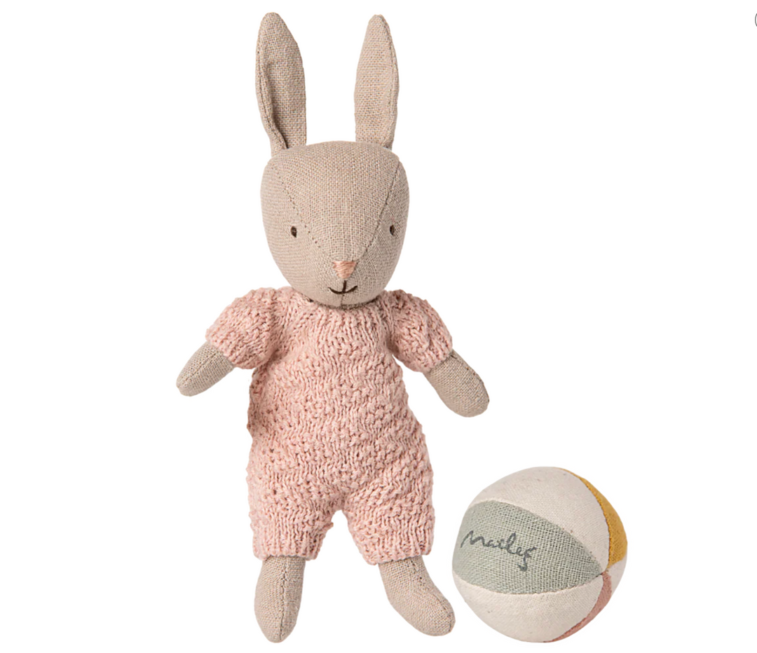 MAILEG Rabbit Set, Micro - Sand - Rose