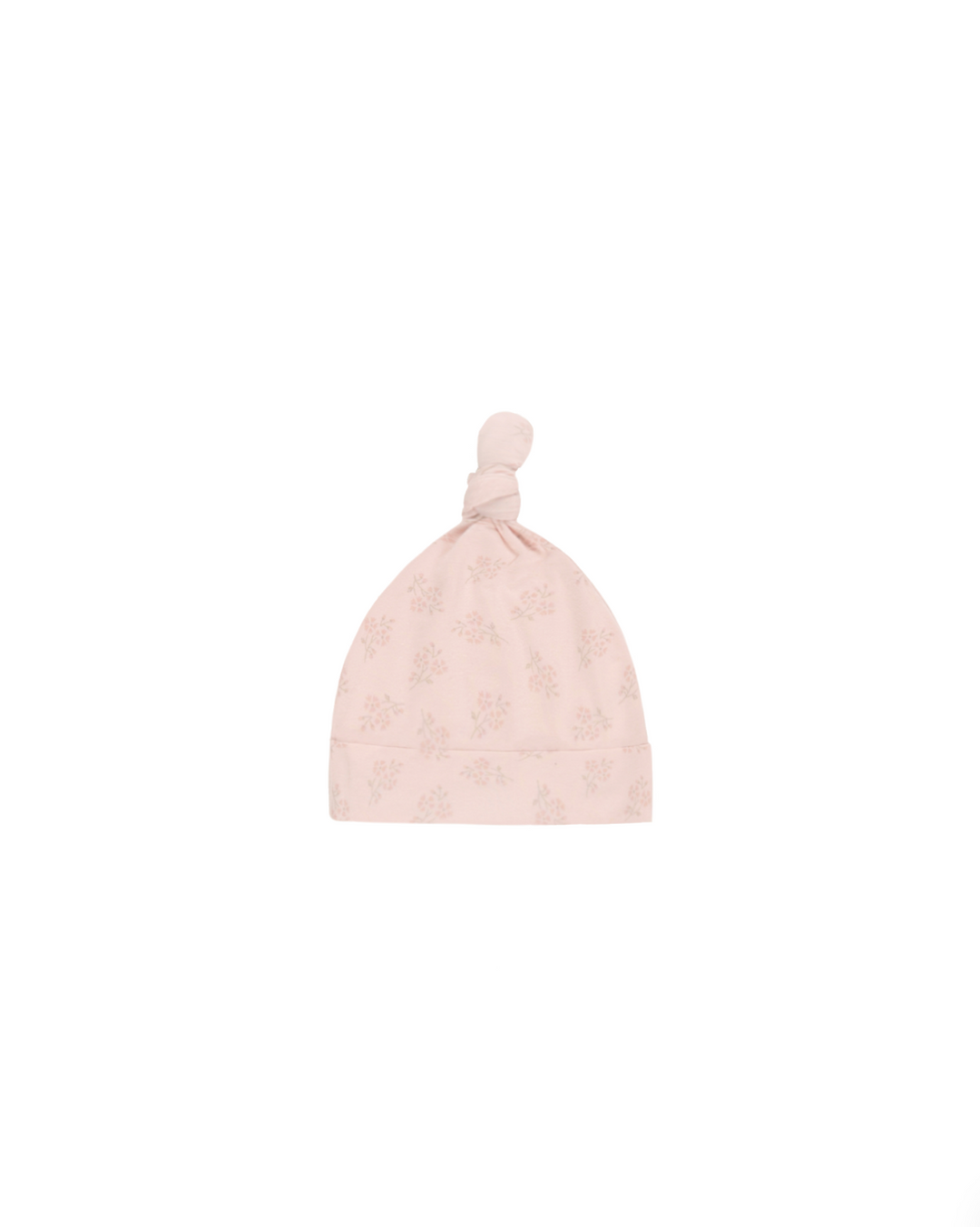 Pink baby hat on a white background
