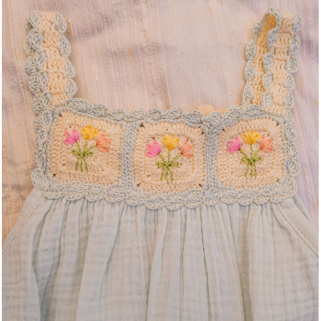 Crochet Bubble Blue Bouquet