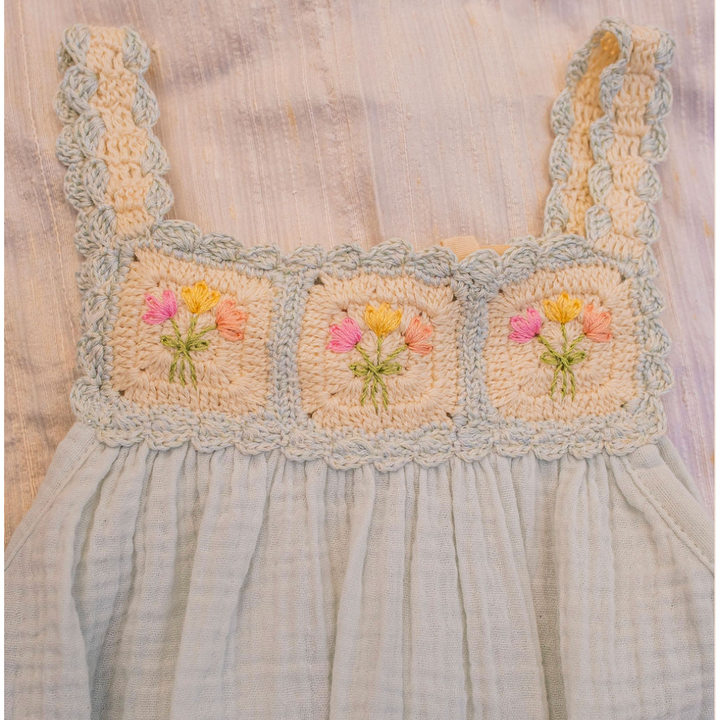 Crochet Bubble Blue Bouquet