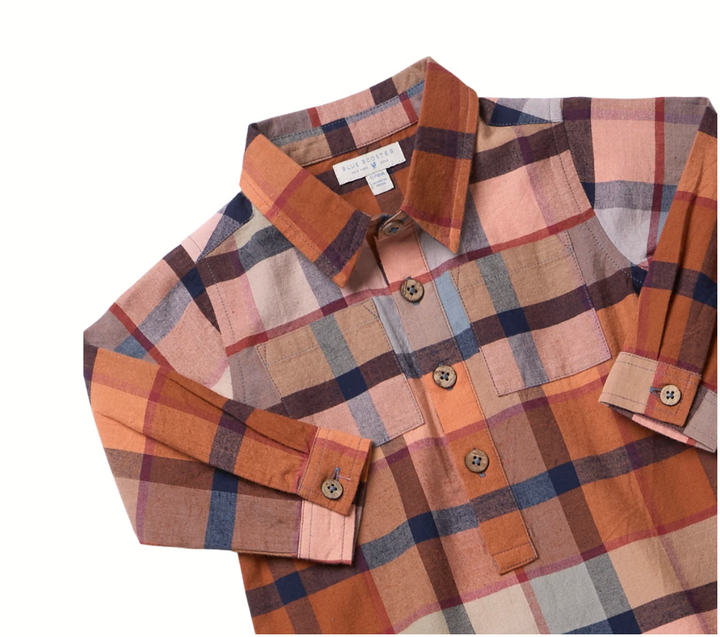 PINK CHICKEN Easton Hayride Plaid Jumper