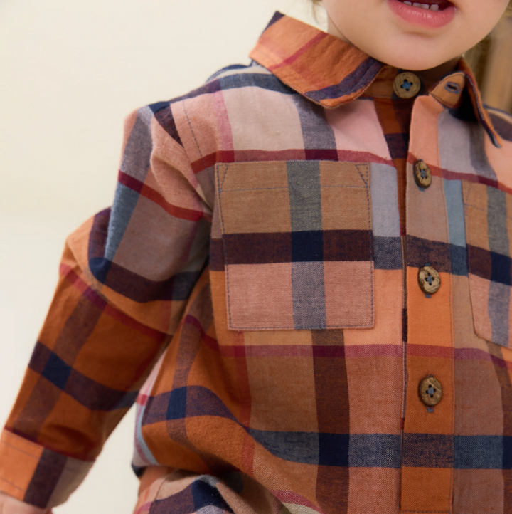 PINK CHICKEN Easton Hayride Plaid Jumper
