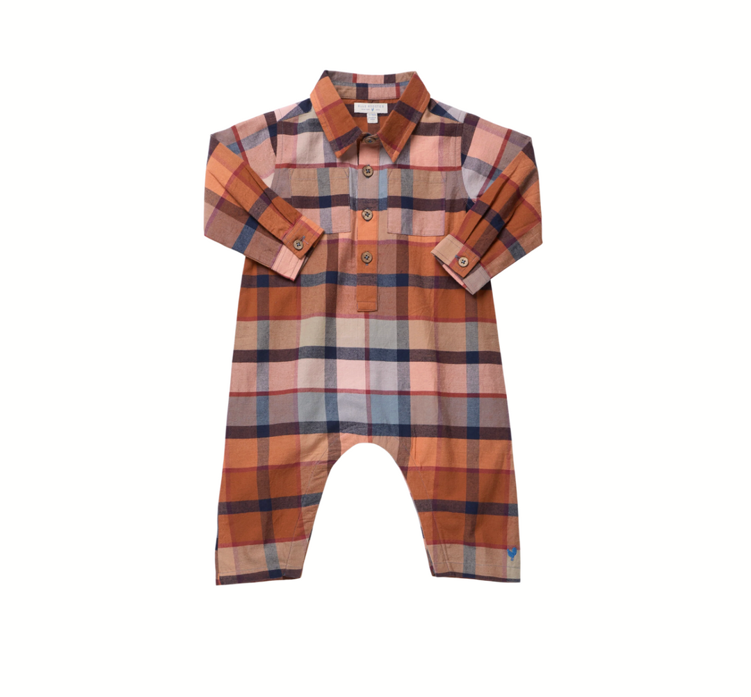 PINK CHICKEN Easton Hayride Plaid Jumper